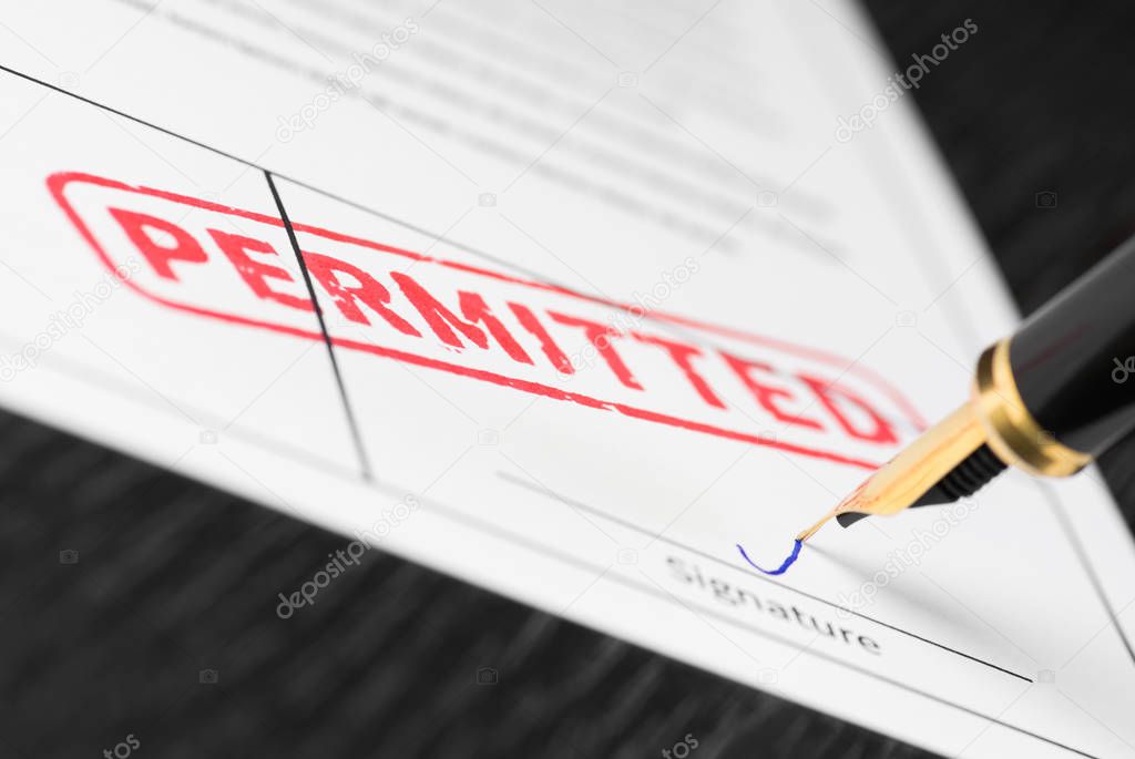 Unterschrift auf Vollmacht